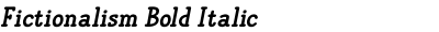 Fictionalism Bold Italic